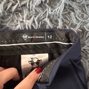 Black Bianco Navy Pants
